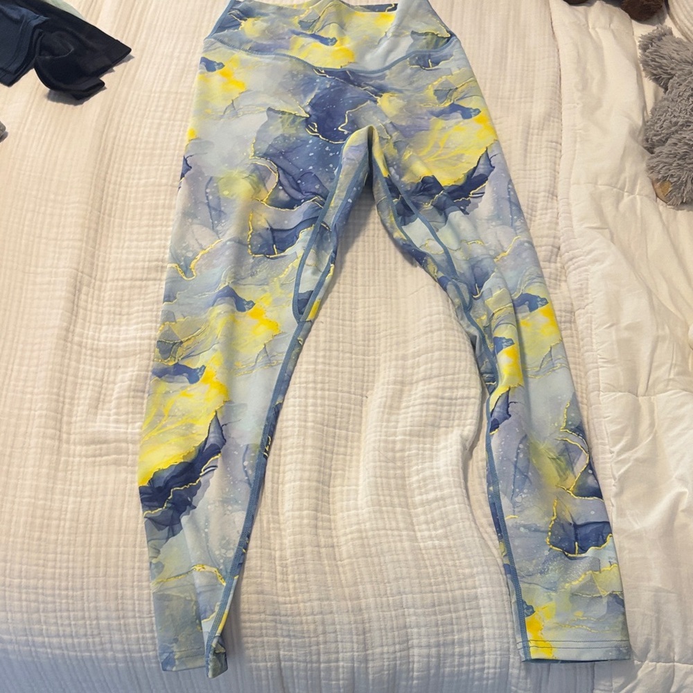 Blue and Yellow Vitality Leggings